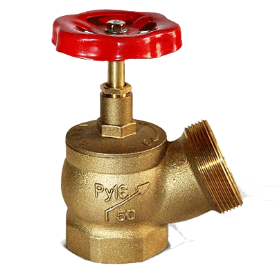 Product image for Клапан 51 мм, латунь (угловой, 125 градусов)КПЛ 50-1 (муфта-цапка)
