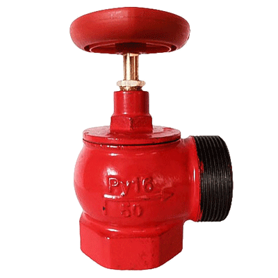 Product image for Клапан 51 мм, чугун (угловой, 90 градусов) КПЧМ 50-1 (муфта-цапка)
