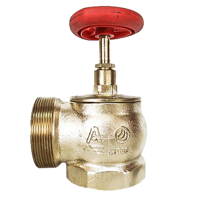 Product image for Клапан 51 мм, латунь (угловой, 90 градусов) КПЛМ 50-1 (муфта-цапка)