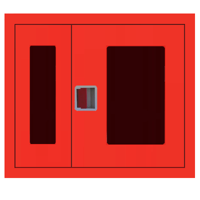 Product image for Шкаф пожарный ШПК 315 ВОК встроенный, открытый, красный