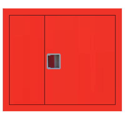 Product image for Шкаф пожарный ШПК 315 ВЗК встроенный, закрытый, красный