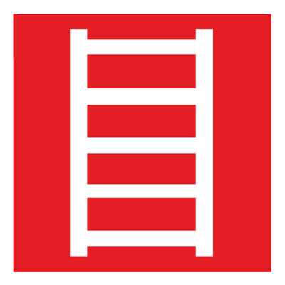 Знак - Пожарная лестница F03