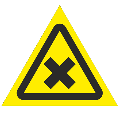 Product image for Знак - Осторожно. Вредные аллергические вещества W18