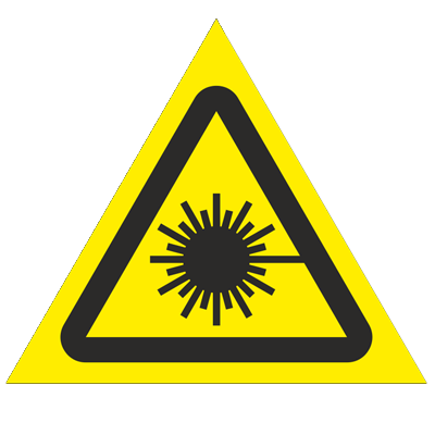 Product image for Знак - Опасно! Лазерное излучение W10