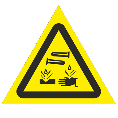 Product image for Знак - Опасно! Едкие и коррозионные вещества W04