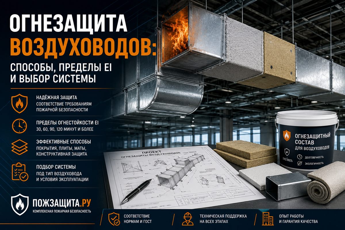 Огнезащита воздуховодов, способы и пределы EI Огнезащита воздуховодов, способы и пределы EI
