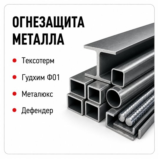 Огнезащита металла - Тексотерм, GOODHIM, Металюкс, Дефендер